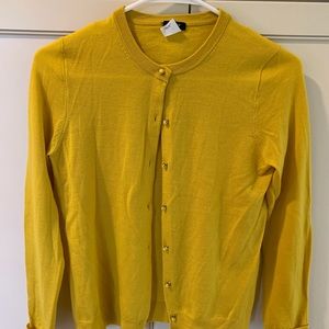 J. Crew woman’s Size Small Mustard Color Cardigan